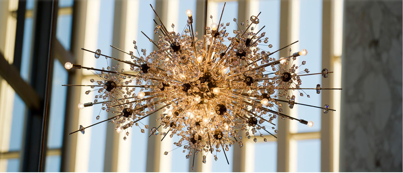 A chandelier